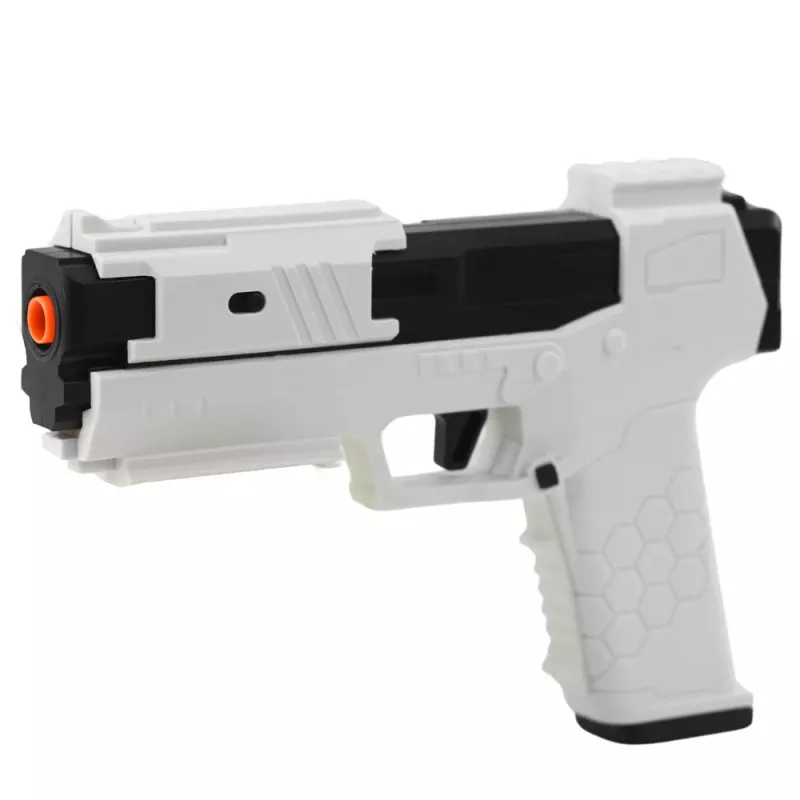 LEAN TOYS Pistola giocattolo proiettili in schiuma bossoli Bianco (confezione da 100)