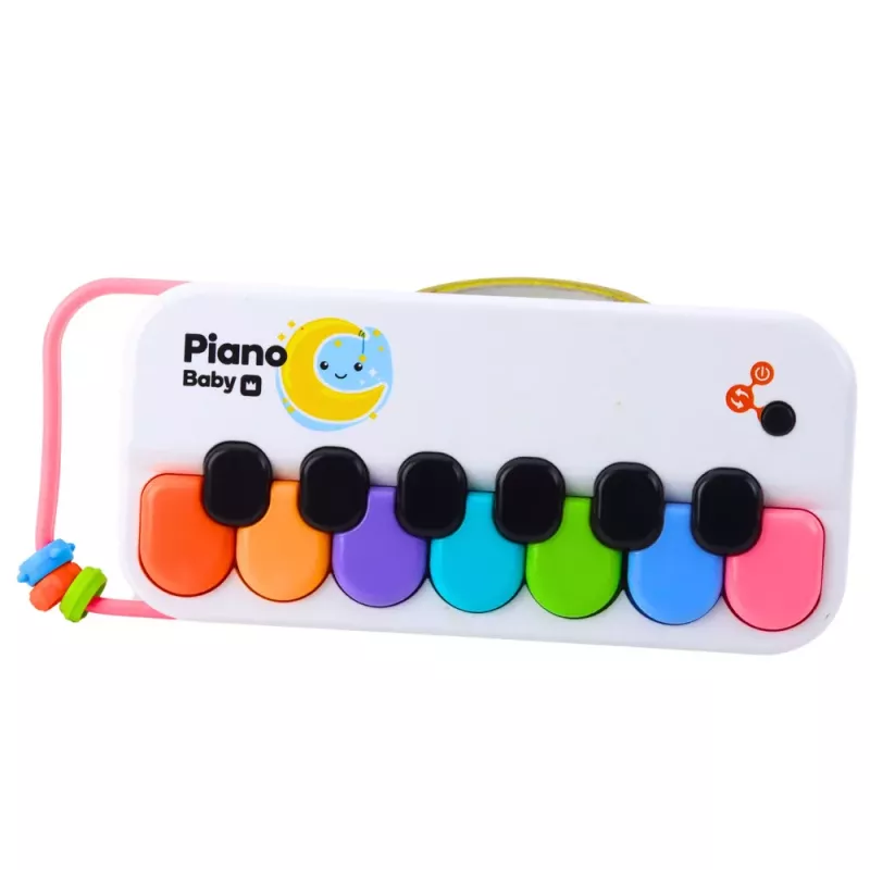 LEAN TOYS Pianoforte musicale didattico per bambini con perle colorate interattive