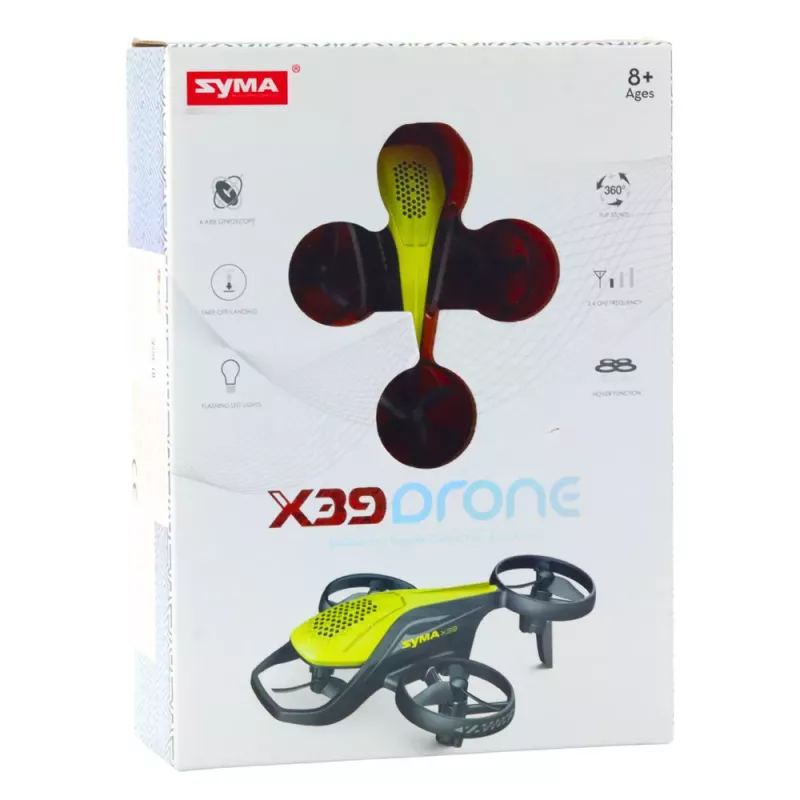 LEAN TOYS Mini drone RC Syma X36 quadricottero acrobatico Giallo