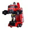 LEAN TOYS Auto robot vigile del fuoco 2 in 1 radiocomandata RC luci suoni acqua