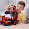LEAN TOYS Auto robot vigile del fuoco 2 in 1 radiocomandata RC luci suoni acqua