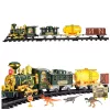 LEAN TOYS Treno classico dinosauri luci suoni fumo 39 pz.