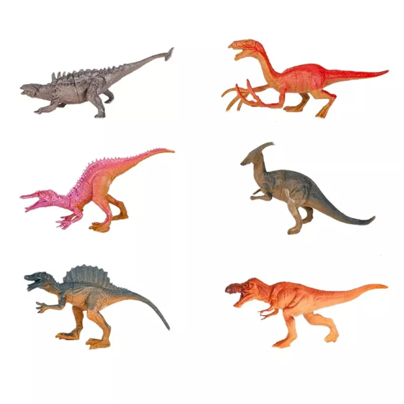 LEAN TOYS Treno classico dinosauri luci suoni fumo 39 pz.