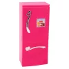 LEAN TOYS Set cucina per bambole con frigorifero, fornello e accessori, rosa