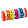 LEAN TOYS Rullo matematico didattico per bambini Nuka puzzle di conteggio - blu