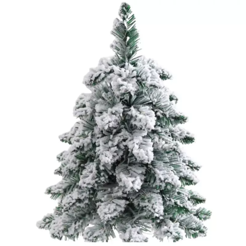 LEAN Albero di Natale artificiale decorativo su tronco con neve 60 x 16 cm