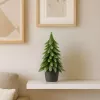 LEAN Albero di Natale decorativo artificiale in vaso, argento, 22x10cm