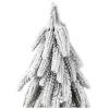 LEAN Albero di Natale artificiale decorativo su tronco con neve 30 x 10 cm