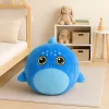 LEAN TOYS Palla saltellante squalo blu peluche che cresce pompa 50 cm