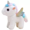 LEAN TOYS Unicorno peluche interattivo si muove suoni bianco 21 cm