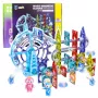 LEAN TOYS Blocchi magnetici spazio pista a sfere persone luminose 120 pz.