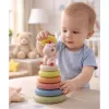 LEAN TOYS Piramide sensoriale morbida unicorno gomma ECO colorata