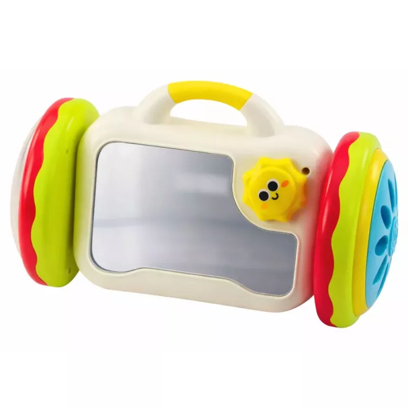 LEAN TOYS Specchio escape giocattolo educativo interattivo per bambini piccoli sonaglio