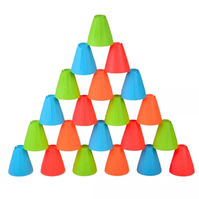 LEAN TOYS Gioco educativo di abilità Fast Cups 3in1 palle bicchieri 38 pz.