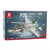 LEAN TOYS Aereo da combattimento F-35 Lightning II mattoncini grigio 1490 pezzi