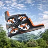 LEAN TOYS Drone RC Quadricottero Volante con Luci LED e Controllo tramite App
