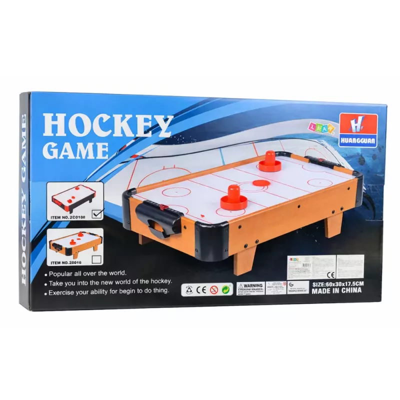 LEAN TOYS Tavolo Mini Air Hockey Gioco Arcade per Bambini Nero