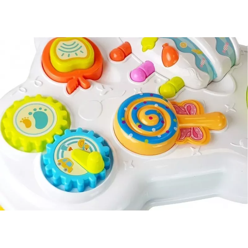 LEAN TOYS Tavolo Didattico - Dolciumi con Suoni per Neonati
