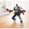 LEAN TOYS Blocchi da Costruzione Auto Sportiva Robot 2in1 Bianco 320 pz