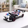 LEAN TOYS Blocchi da Costruzione Auto Sportiva Robot 2in1 Bianco 320 pz