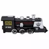 LEAN TOYS Locomotiva Classica Sensore Ostacoli Fumo Luce Suono Nero