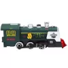 LEAN TOYS Locomotiva Classica Sensore Ostacoli Fumo Luce Suono Verde