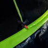 LEAN SPORT LEAN Trampolino da giardino con rete interna nero e verde 252CM 8FT