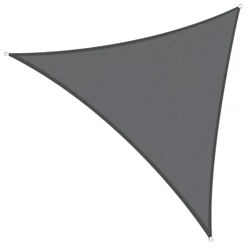 LEAN Vela Ombreggiante da Giardino Impermeabile Triangolare Grigio 400x400 cm