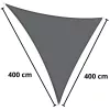 LEAN Vela Ombreggiante da Giardino Impermeabile Triangolare Grigio 400x400 cm