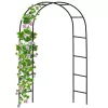 LEAN Pergola da giardino in metallo per piante, supporto rampicante, arco 240x140 cm