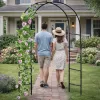 LEAN Pergola da giardino in metallo per piante, supporto rampicante, arco 240x140 cm