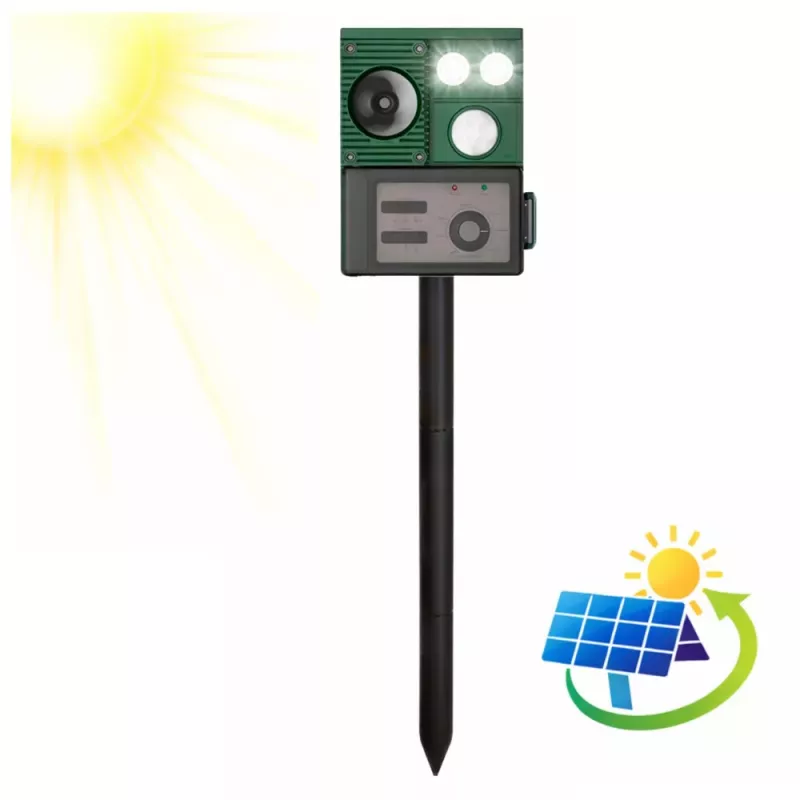 LEAN Dissuasore solare con sensore di movimento, ultrasuoni, diodi LED