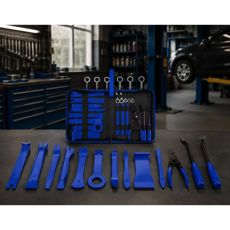 LEAN Set Estrattore per Rivestimenti Utensili Auto Valigetta 45 pz.
