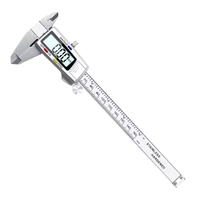 LEAN Calibro Digitale Elettronico LCD di Precisione in Acciaio Inox 150 mm