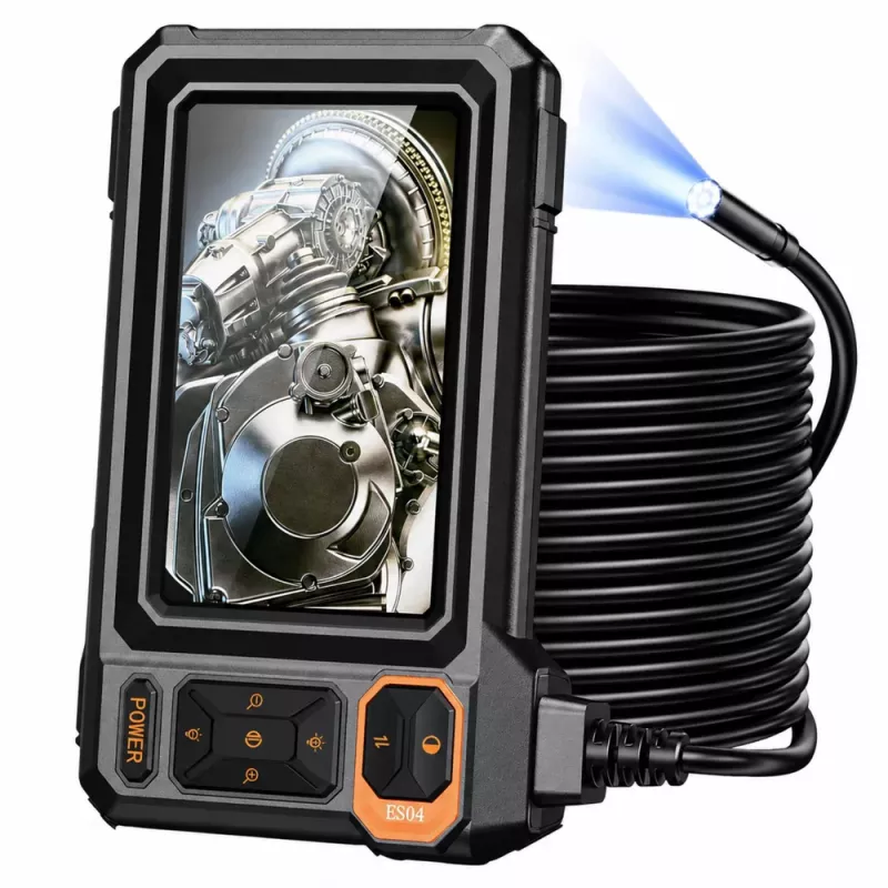 LEAN Endoscopio Ispettivo con Telecamera 8 LED LCD 4.3'' IP67
