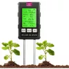 LEAN Misuratore di umidità per piante igrometro da terreno 6in1 temperatura luce PH