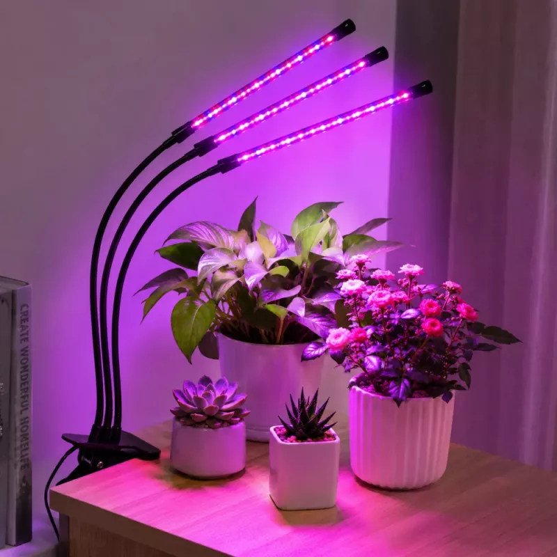 LEAN Lampada LED per coltivazione e illuminazione piante, moduli tripli, clip