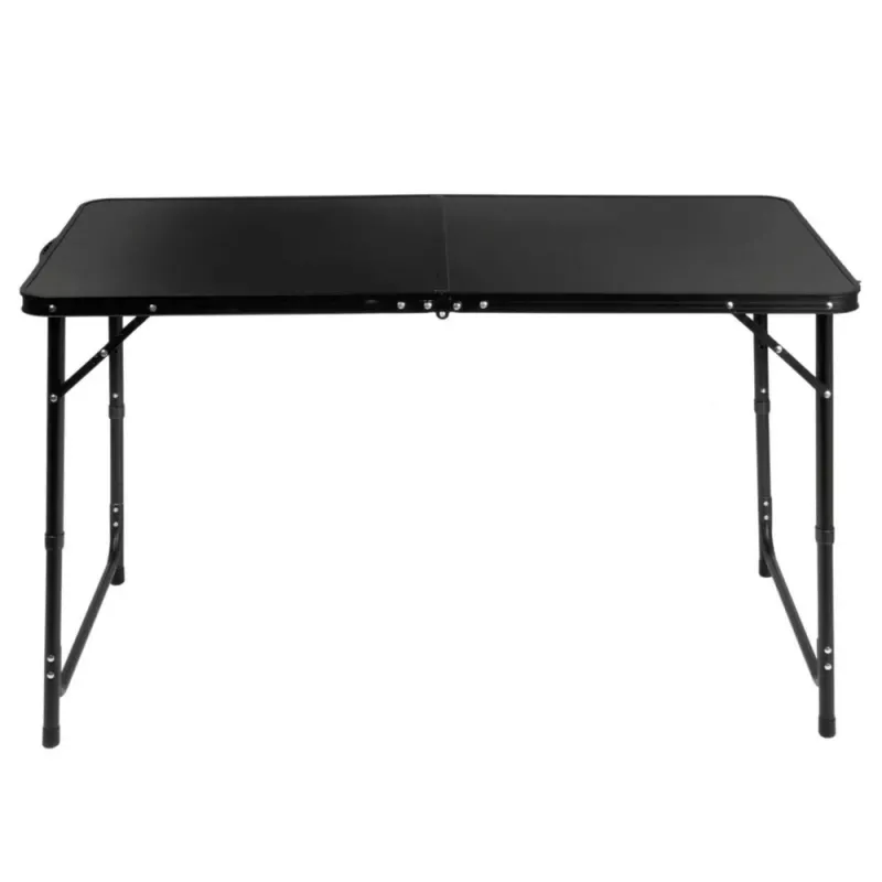 LEAN Set mobili da campeggio tavolo pieghevole 4 sgabelli nero valigia