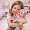 LEAN TOYS Bambola neonato accessori cura pipì biberon vasino 35 cm
