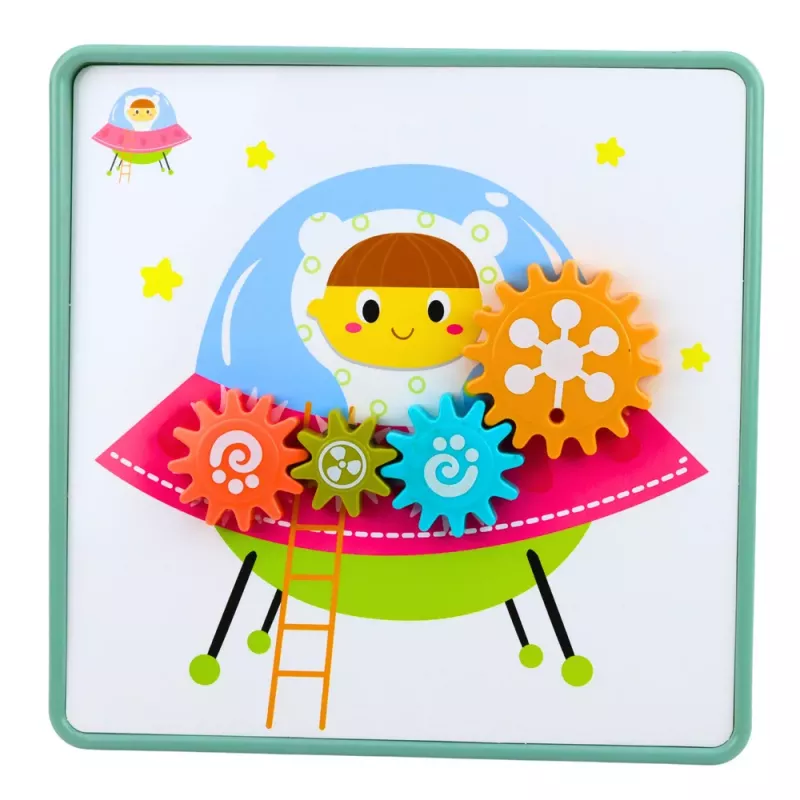 LEAN TOYS Puzzle geometrico creativo mosaico ingranaggi puzzle 25 pz.
