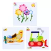 LEAN TOYS Puzzle geometrico creativo mosaico ingranaggi puzzle 25 pz.