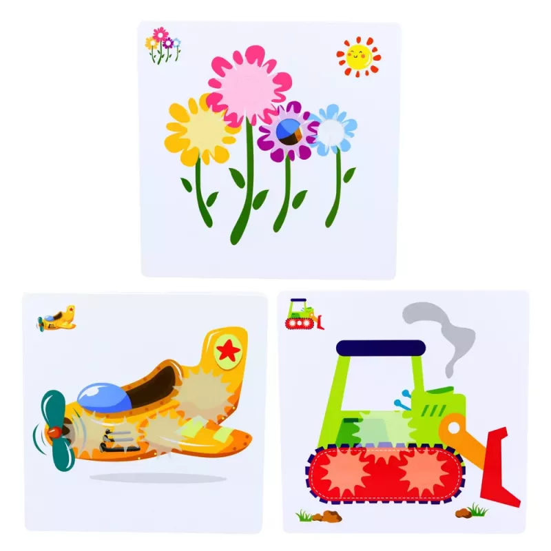 LEAN TOYS Puzzle geometrico creativo mosaico ingranaggi puzzle 25 pz.