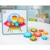 LEAN TOYS Puzzle geometrico creativo mosaico ingranaggi puzzle 25 pz.