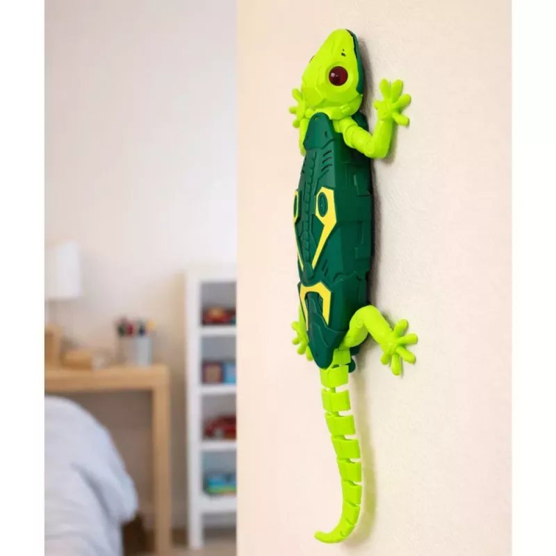 LEAN TOYS RC Gecko lucertola che cammina sui muri 360° verde