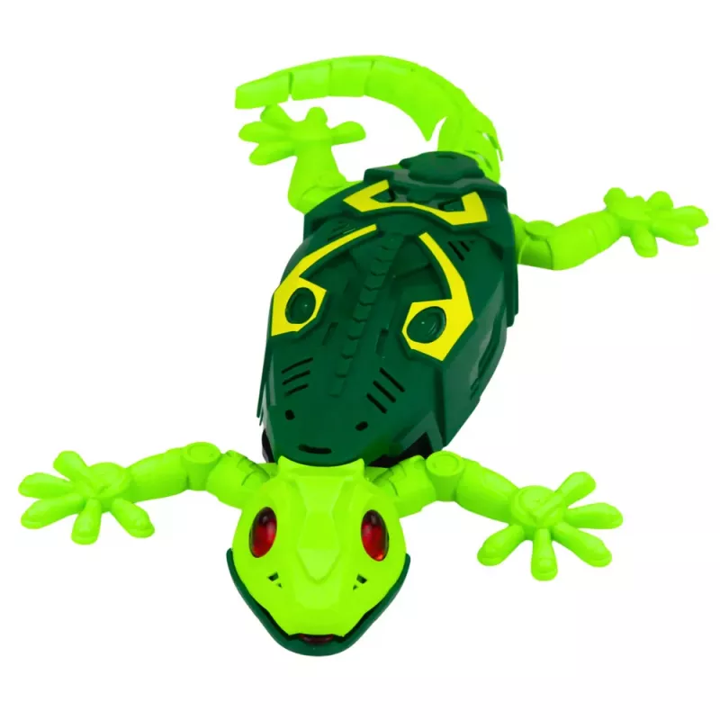 LEAN TOYS RC Gecko lucertola che cammina sui muri 360° verde