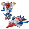 LEAN TOYS Robot Fighter Combat 2 in 1 luci suoni rosso-blu 29 pz.
