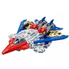 LEAN TOYS Robot Fighter Combat 2 in 1 luci suoni rosso-blu 29 pz.