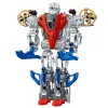 LEAN TOYS Robot Fighter Combat 2 in 1 luci suoni rosso-blu 29 pz.