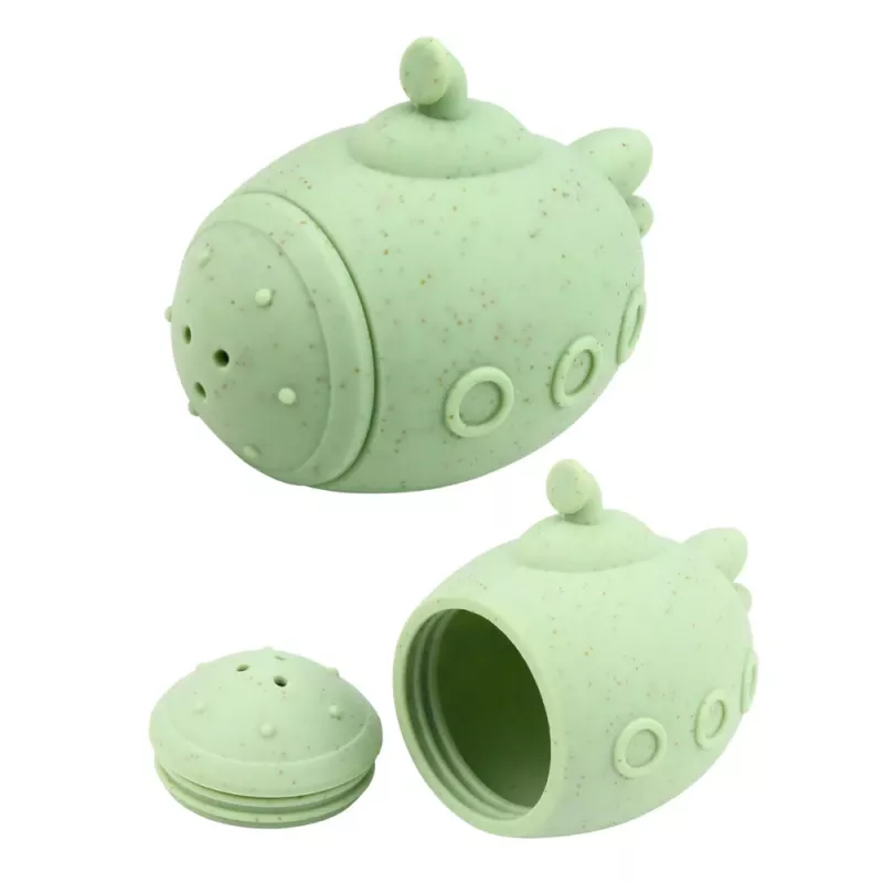 LEAN TOYS Giochi da bagno educativi figure sensoriali in gomma pastello 4 pz.