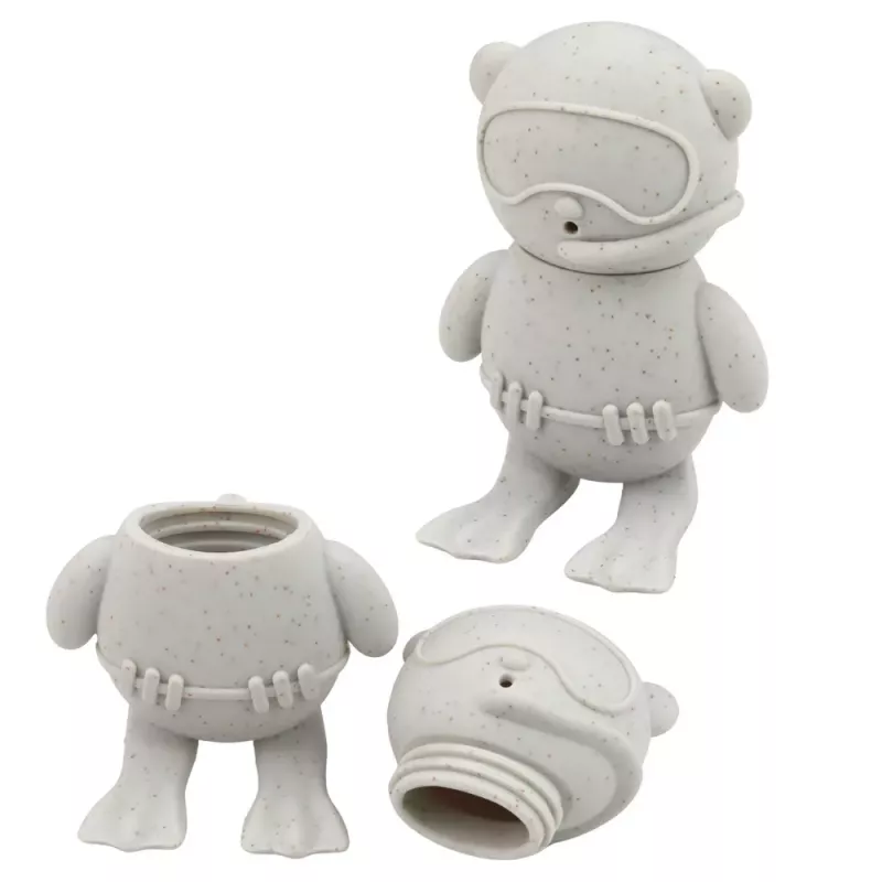 LEAN TOYS Giochi da bagno educativi figure sensoriali in gomma pastello 4 pz.